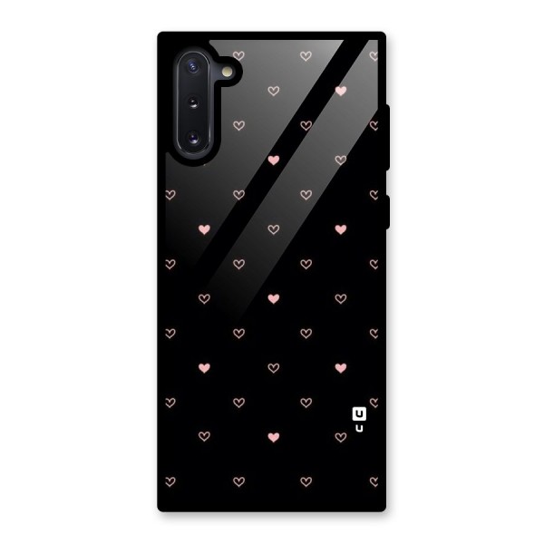 Tiny Little Pink Pattern Glass Back Case for Galaxy Note 10