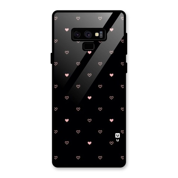 Tiny Little Pink Pattern Glass Back Case for Galaxy Note 9