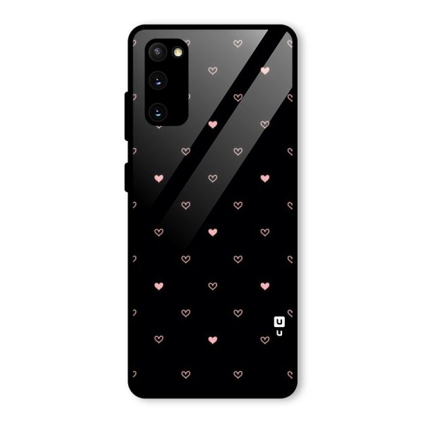 Tiny Little Pink Pattern Glass Back Case for Galaxy S20 FE