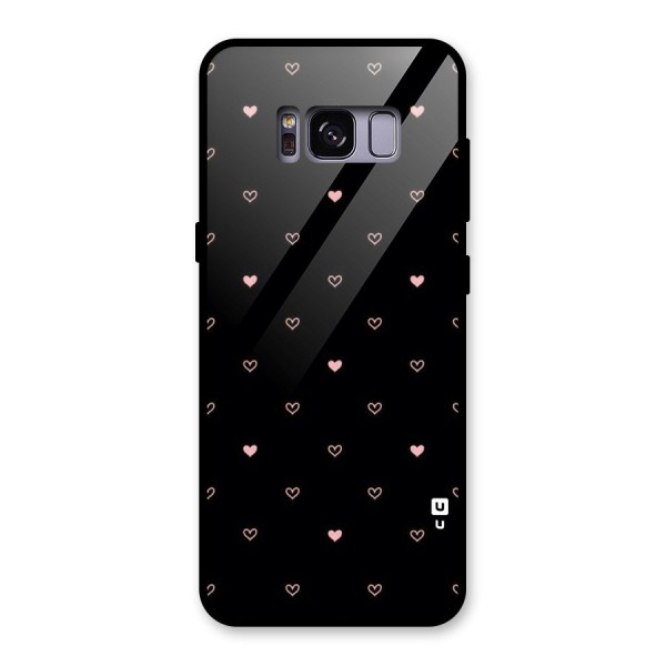 Tiny Little Pink Pattern Glass Back Case for Galaxy S8