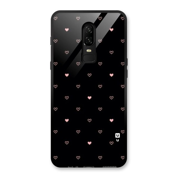 Tiny Little Pink Pattern Glass Back Case for OnePlus 6