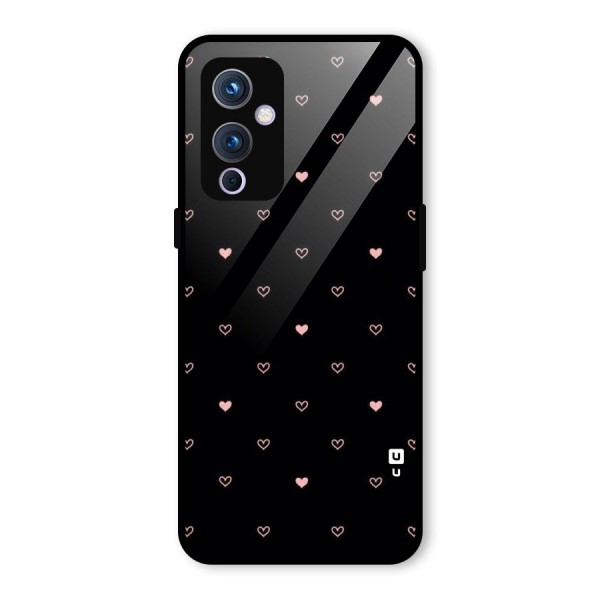 Tiny Little Pink Pattern Glass Back Case for OnePlus 9