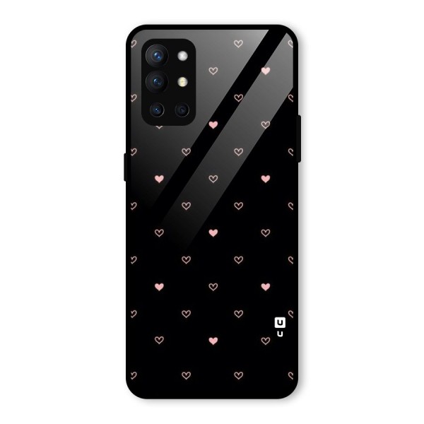 Tiny Little Pink Pattern Glass Back Case for OnePlus 9R