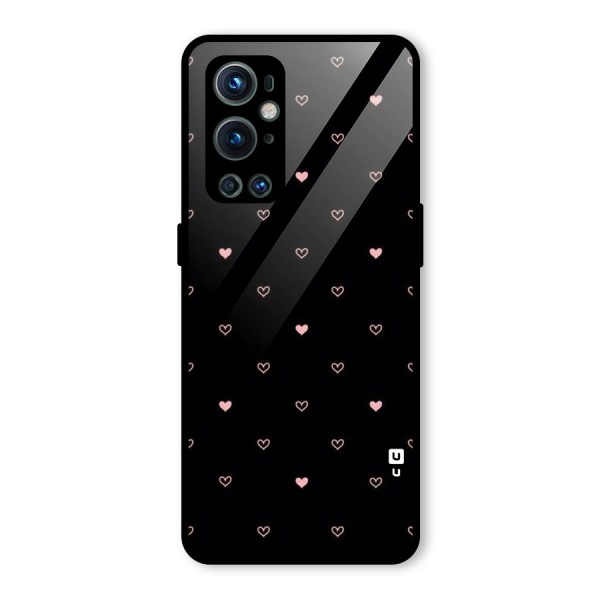 Tiny Little Pink Pattern Glass Back Case for OnePlus 9 Pro