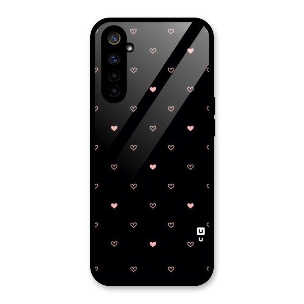 Tiny Little Pink Pattern Glass Back Case for Realme 6