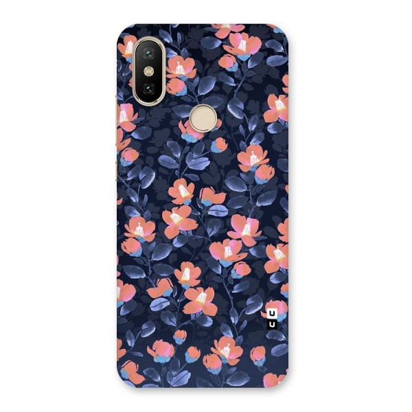 Tiny Peach Flowers Back Case for Mi A2
