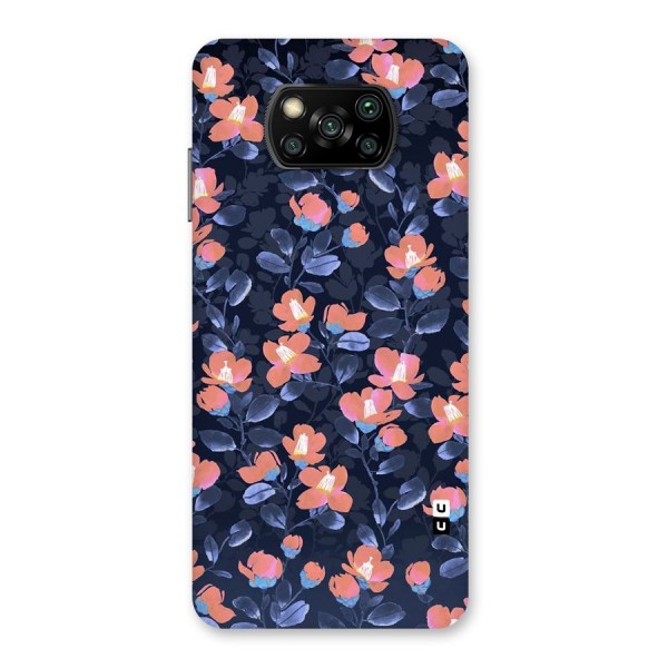 Tiny Peach Flowers Back Case for Poco X3