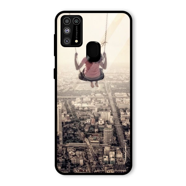 Top Of The World Glass Back Case for Galaxy M31