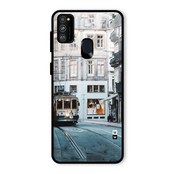 Tramp Train Glass Back Case for Galaxy M30s