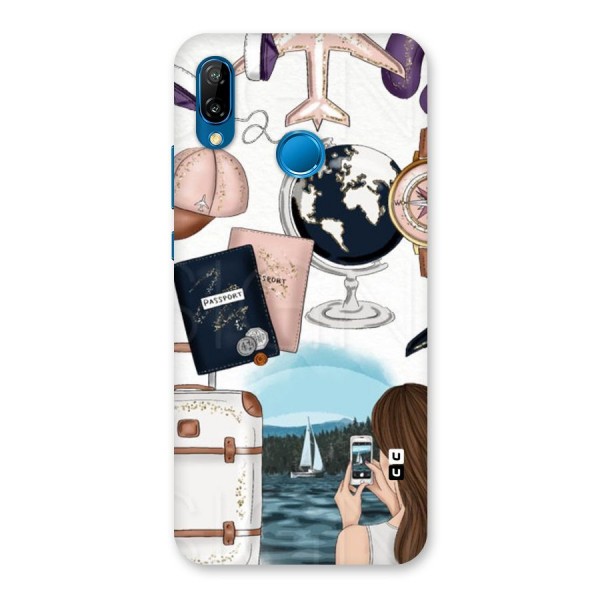 Travel Diaries Back Case for Huawei P20 Lite