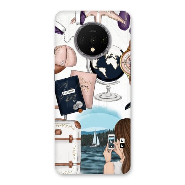 Travel Diaries Back Case for OnePlus 7T