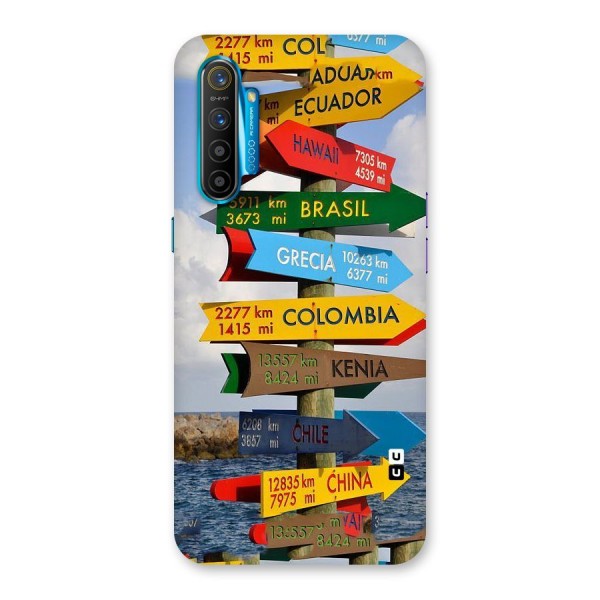 Travel Directions Back Case for Realme XT