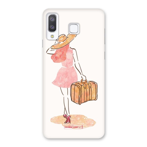Travel Girl Back Case for Galaxy A8 Star