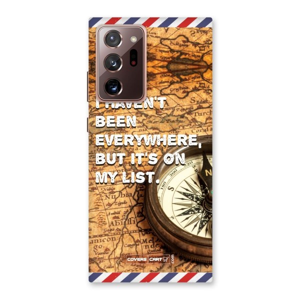 Travel Map Back Case for Galaxy Note 20 Ultra