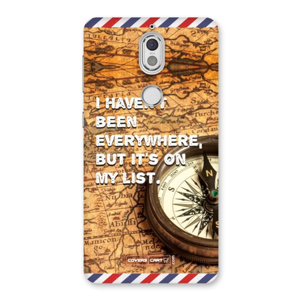 Travel Map Back Case for Nokia 7