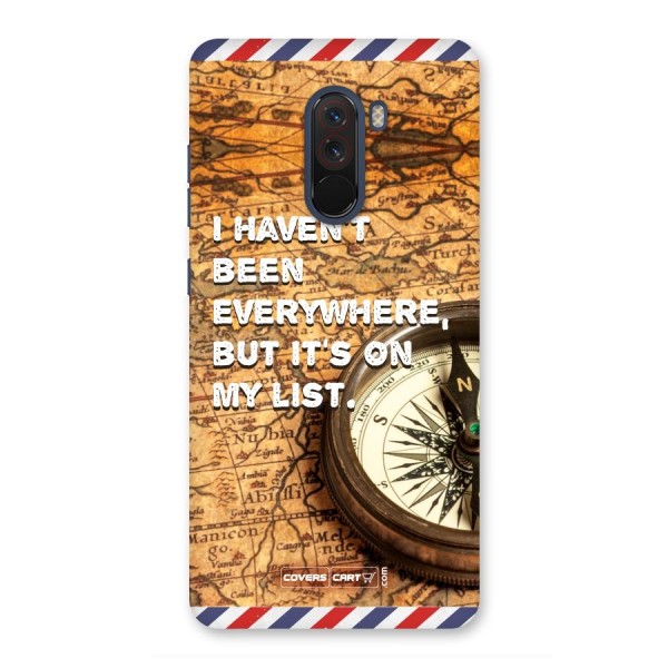 Travel Map Back Case for Poco F1