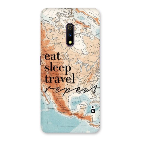 Travel Repeat Back Case for Realme X