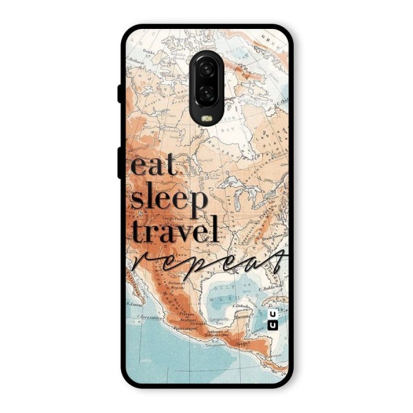 Travel Repeat Glass Back Case for OnePlus 6T