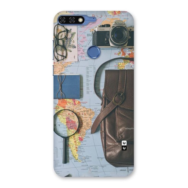Travel Requisites Back Case for Honor 7C