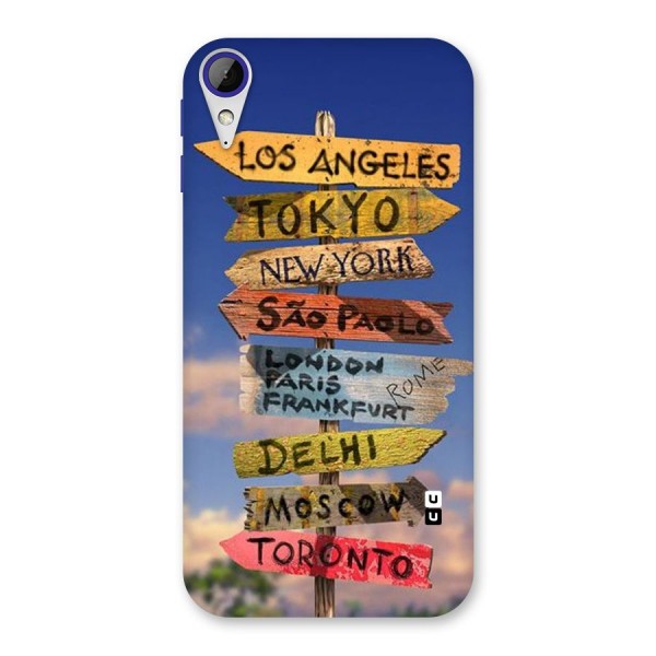 Travel Signs Back Case for Desire 830