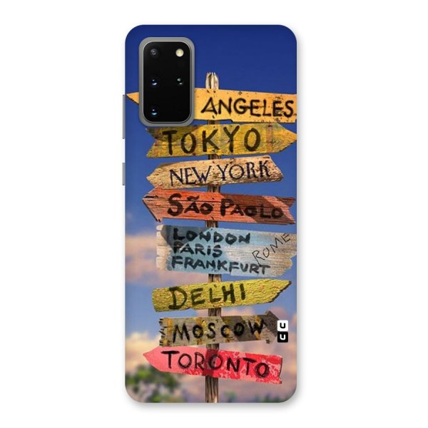 Travel Signs Back Case for Galaxy S20 Plus