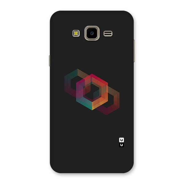 Tri-hexa Colours Back Case for Galaxy J7 Nxt