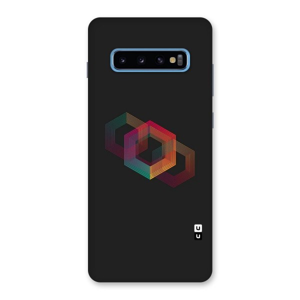 Tri-hexa Colours Back Case for Galaxy S10 Plus