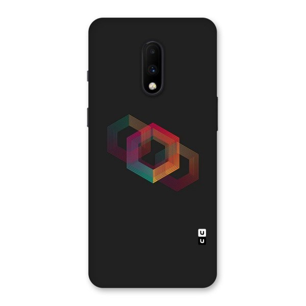 Tri-hexa Colours Back Case for OnePlus 7