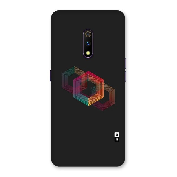 Tri-hexa Colours Back Case for Realme X