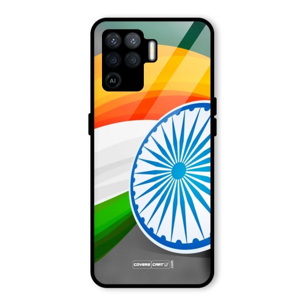 Tri Color Glass Back Case for Oppo F19 Pro
