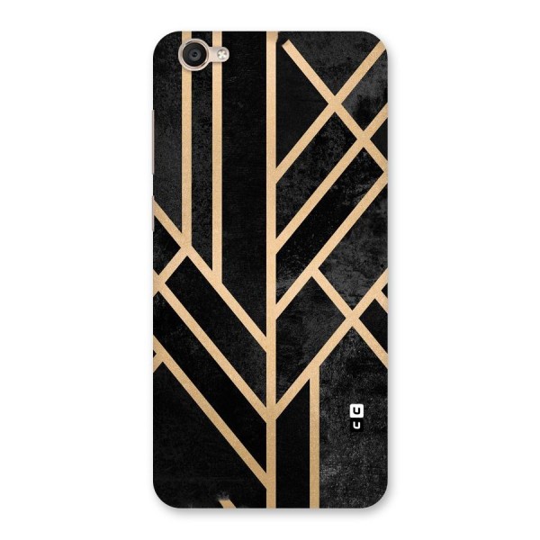 Tri Lines Gold Back Case for Vivo Y55s