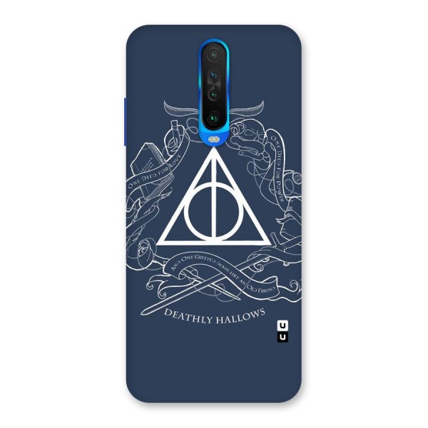 Triangle Blue Back Case for Poco X2