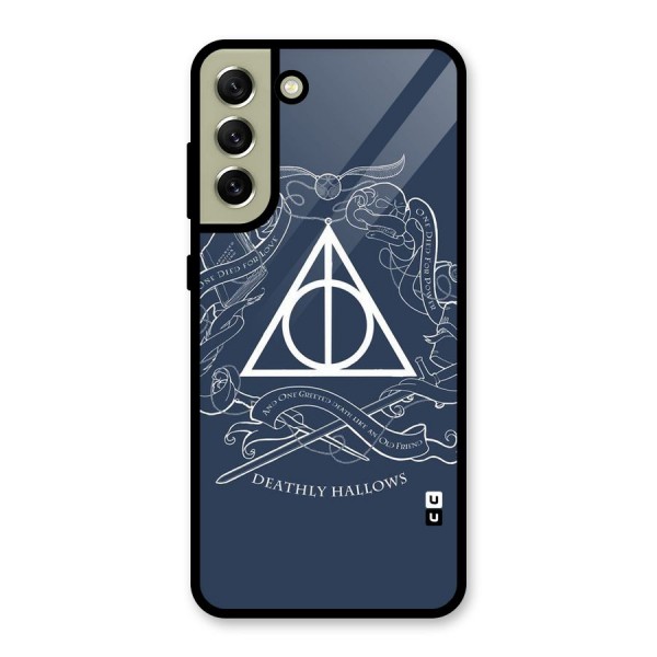 Triangle Blue Glass Back Case for Galaxy S21 FE 5G