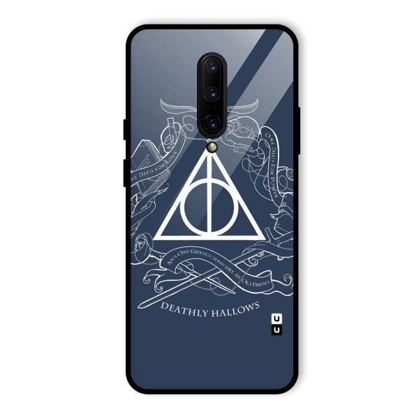 Triangle Blue Glass Back Case for OnePlus 7 Pro
