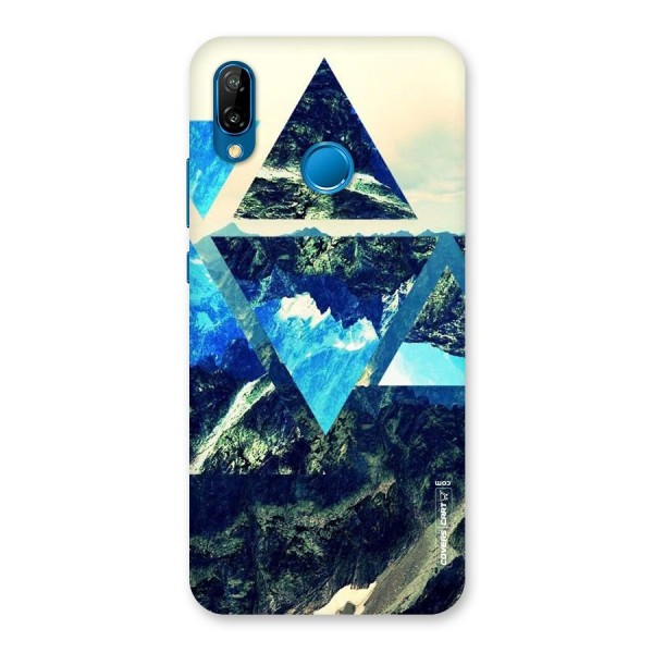 Triangular View Back Case for Huawei P20 Lite