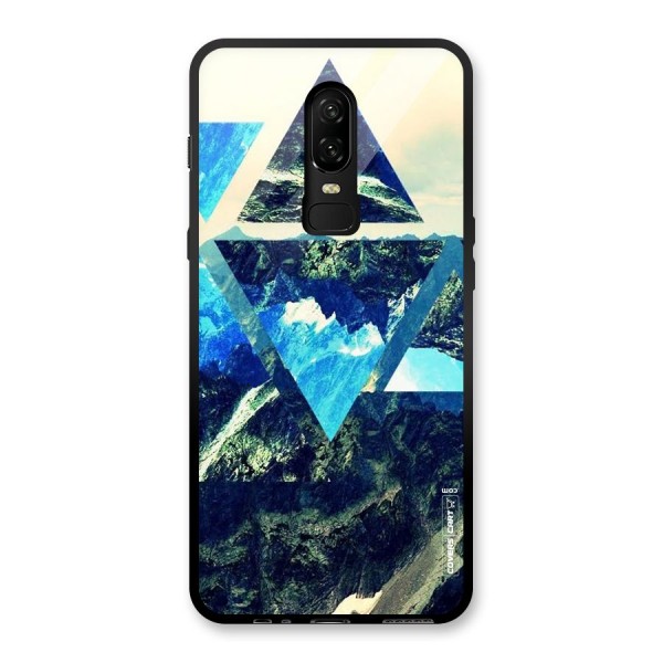 Triangular View Glass Back Case for OnePlus 6