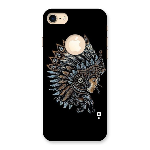 Tribal Design Back Case for iPhone 7 Logo Cut