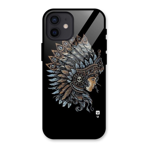 Tribal Design Glass Back Case for iPhone 12