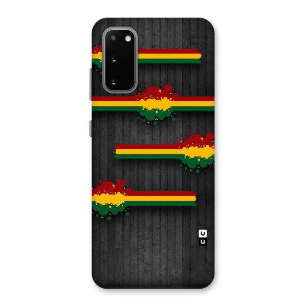 Tricolor Splash Design Back Case for Galaxy S20