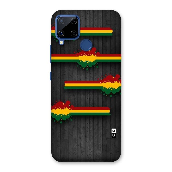 Tricolor Splash Design Back Case for Realme Narzo 30A