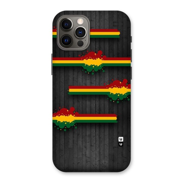 Tricolor Splash Design Back Case for iPhone 12 Pro