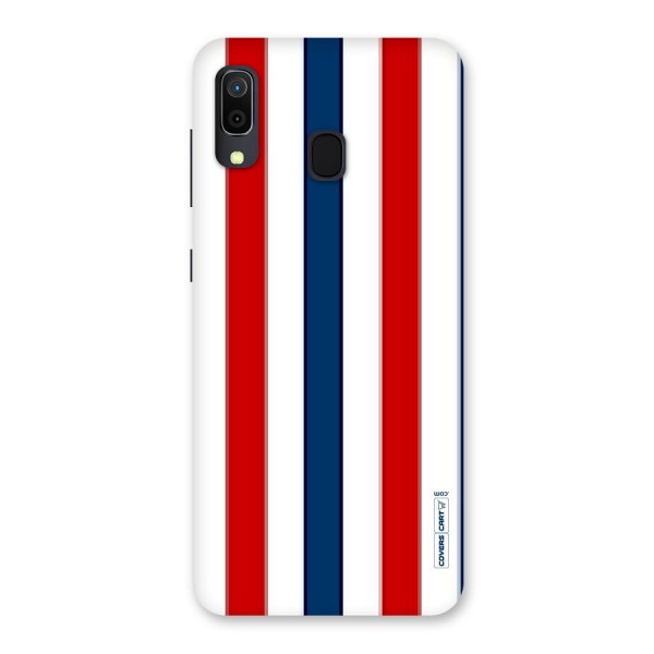 Tricolor Stripes Back Case for Galaxy A30