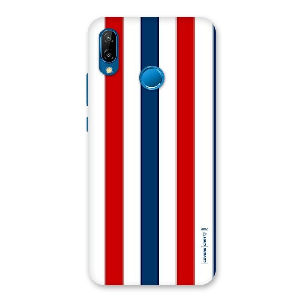 Tricolor Stripes Back Case for Huawei P20 Lite