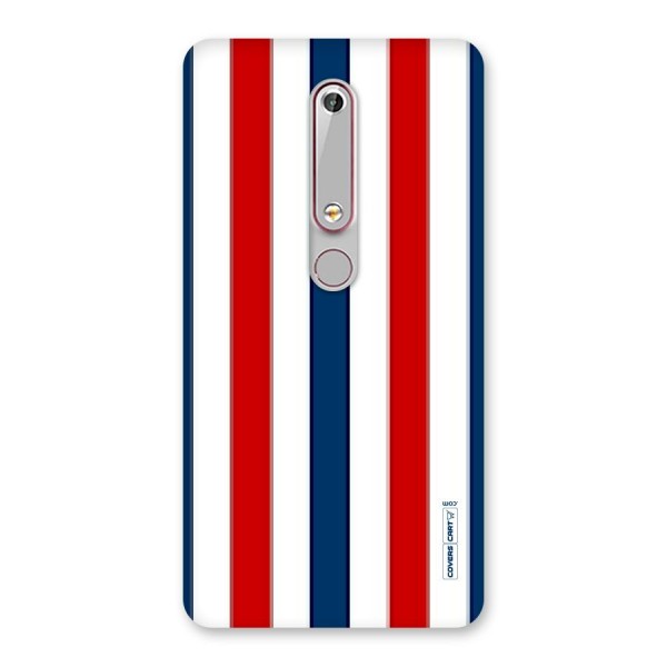 Tricolor Stripes Back Case for Nokia 6.1