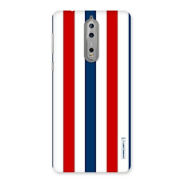 Tricolor Stripes Back Case for Nokia 8