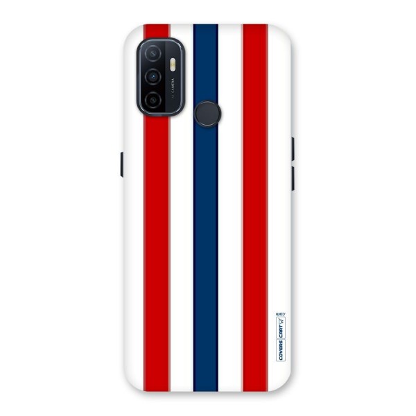 Tricolor Stripes Back Case for Oppo A53