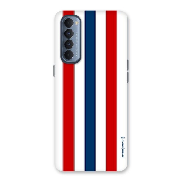 Tricolor Stripes Back Case for Reno4 Pro