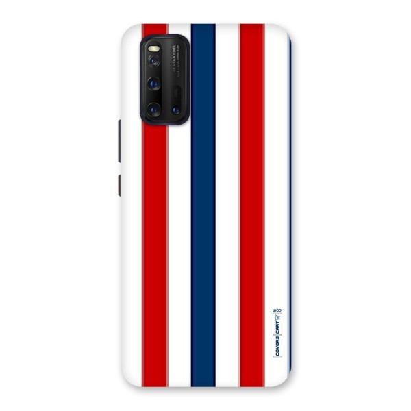 Tricolor Stripes Back Case for Vivo iQOO 3