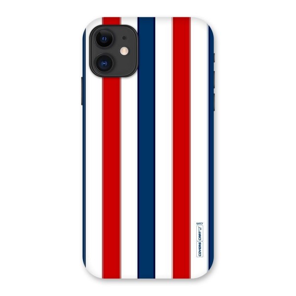 Tricolor Stripes Back Case for iPhone 11