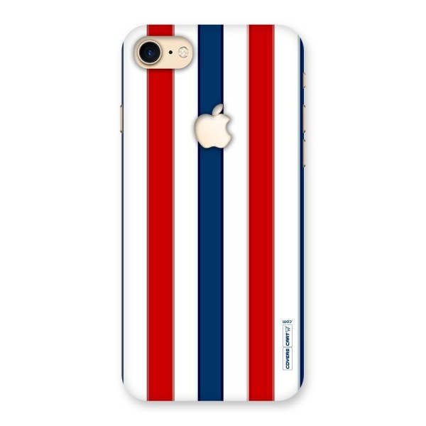 Tricolor Stripes Back Case for iPhone 7 Apple Cut